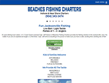 Tablet Screenshot of beachesfishingcharters.com